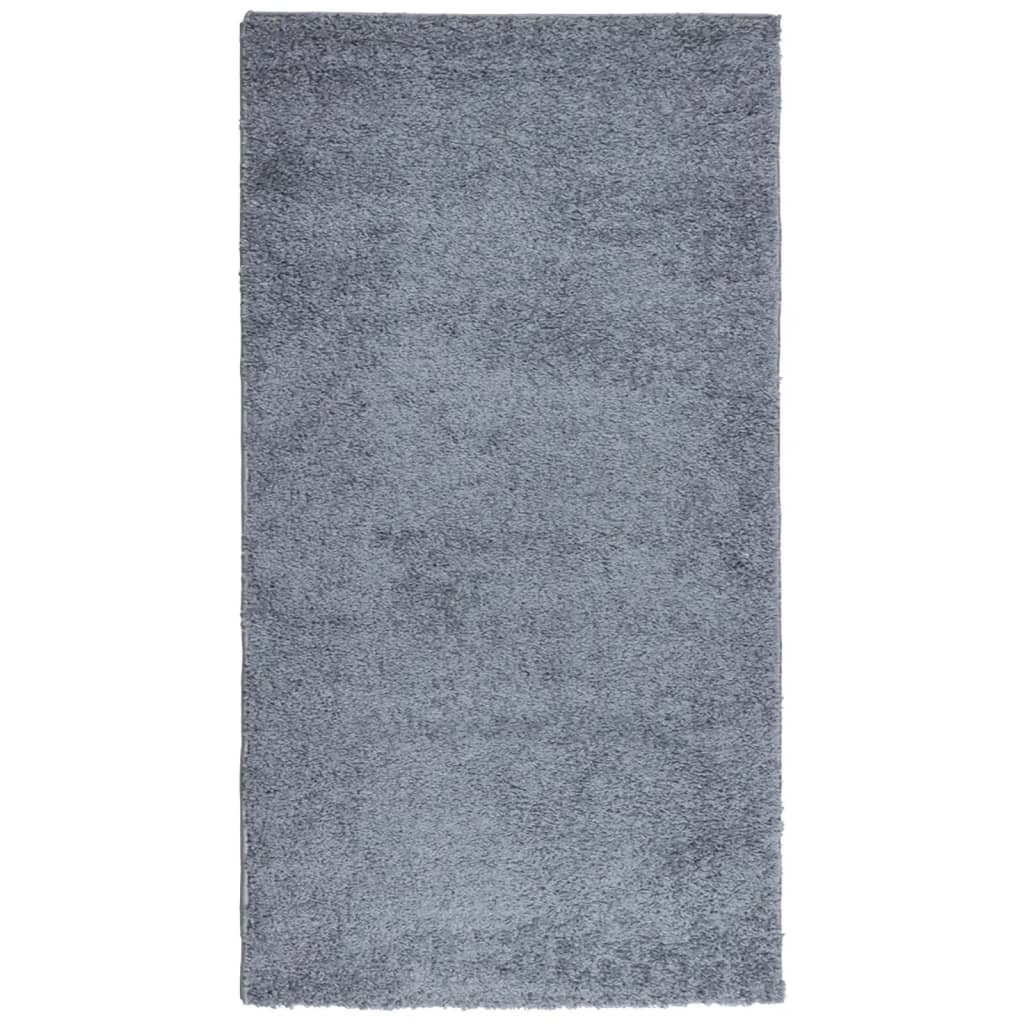 Tappeto Shaggy PAMPLONA a Pelo Lungo Moderno Blu 80x150 cm