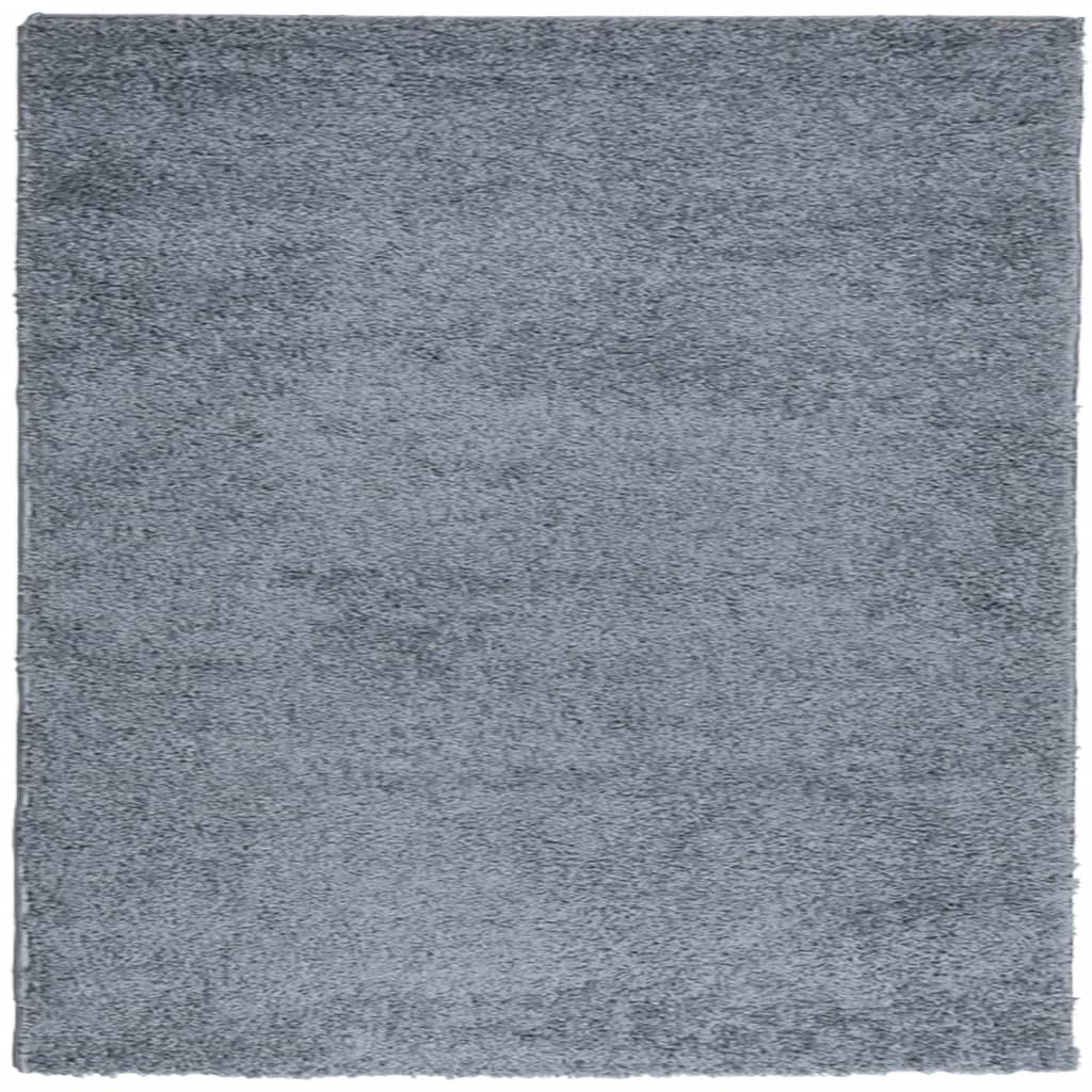 Tappeto Shaggy PAMPLONA a Pelo Lungo Moderno Blu 200x200 cm