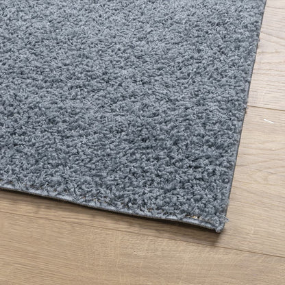 Tappeto Shaggy PAMPLONA a Pelo Lungo Moderno Blu 200x200 cm