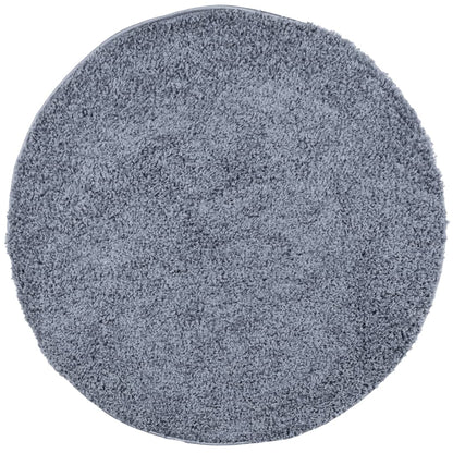 Tappeto Shaggy PAMPLONA a Pelo Lungo Moderno Blu Ã˜ 100 cm