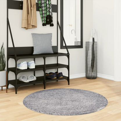 Tappeto Shaggy PAMPLONA a Pelo Lungo Moderno Blu Ã˜ 100 cm