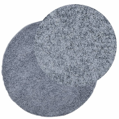 Tappeto Shaggy PAMPLONA a Pelo Lungo Moderno Blu Ã˜ 200 cm