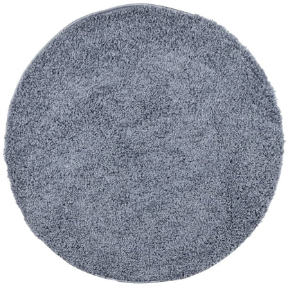 Tappeto Shaggy PAMPLONA a Pelo Lungo Moderno Blu Ø 240 cm