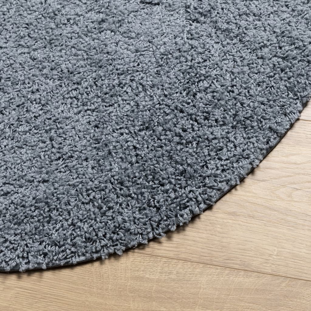 Tappeto Shaggy PAMPLONA a Pelo Lungo Moderno Blu Ã˜ 280 cm