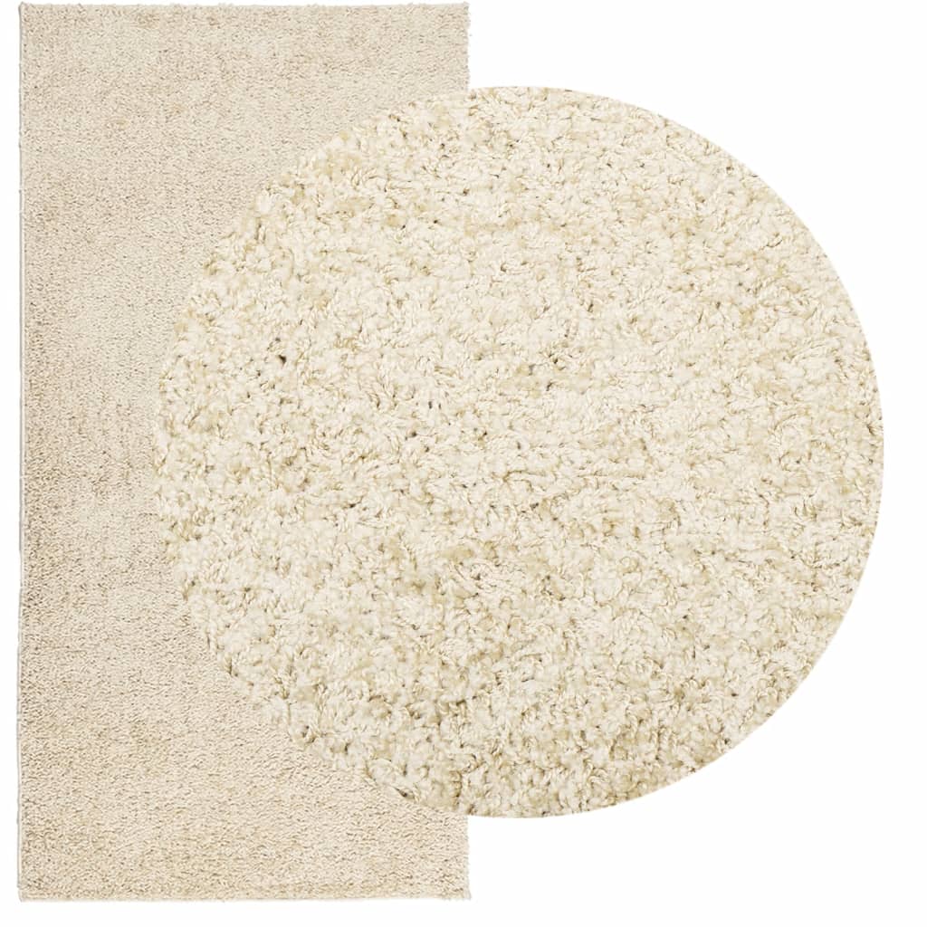 Tappeto Shaggy PAMPLONA a Pelo Lungo Moderno Oro 100x200 cm
