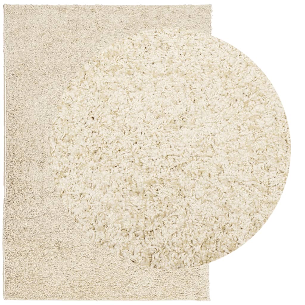Tappeto Shaggy PAMPLONA a Pelo Lungo Moderno Oro 120x170 cm