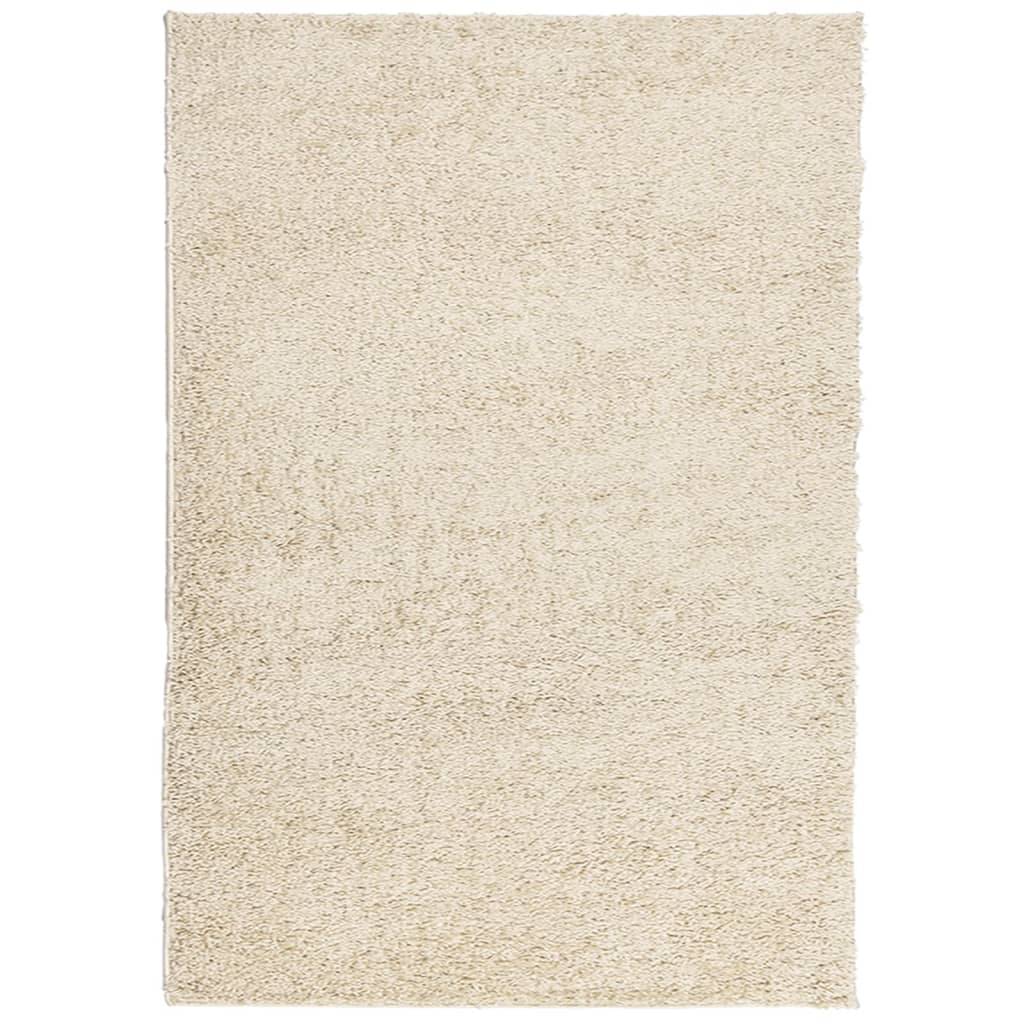Tappeto Shaggy PAMPLONA a Pelo Lungo Moderno Oro 140x200 cm