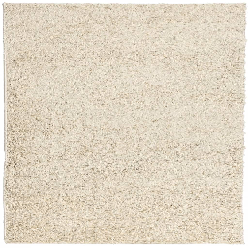 Tappeto Shaggy PAMPLONA a Pelo Lungo Moderno Oro 200x200 cm