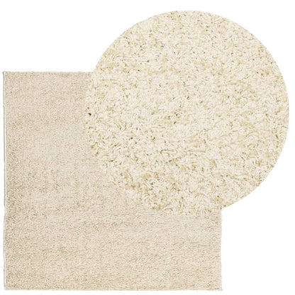 Tappeto Shaggy PAMPLONA a Pelo Lungo Moderno Oro 200x200 cm