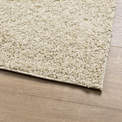 Tappeto Shaggy PAMPLONA a Pelo Lungo Moderno Oro 200x200 cm