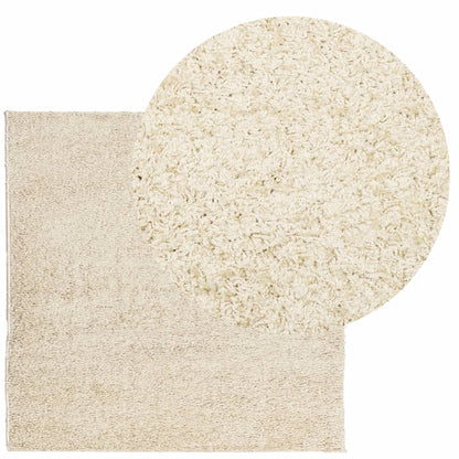 Tappeto Shaggy PAMPLONA a Pelo Lungo Moderno Oro 240x240 cm