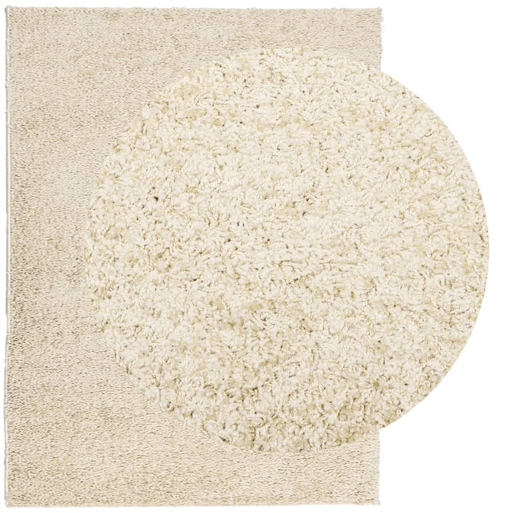 Tappeto Shaggy PAMPLONA a Pelo Lungo Moderno Oro 300x400 cm