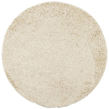 Tappeto Shaggy PAMPLONA a Pelo Lungo Moderno Oro Ø 100 cm
