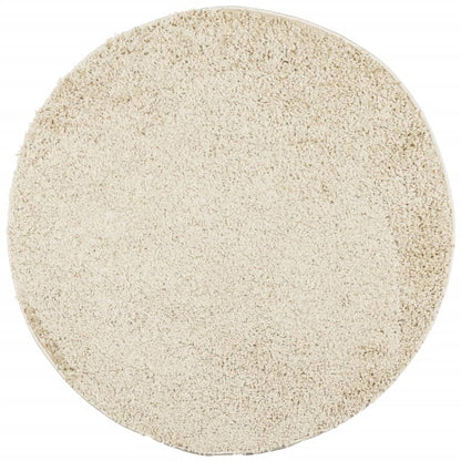 Tappeto Shaggy PAMPLONA a Pelo Lungo Moderno Oro Ø 120 cm
