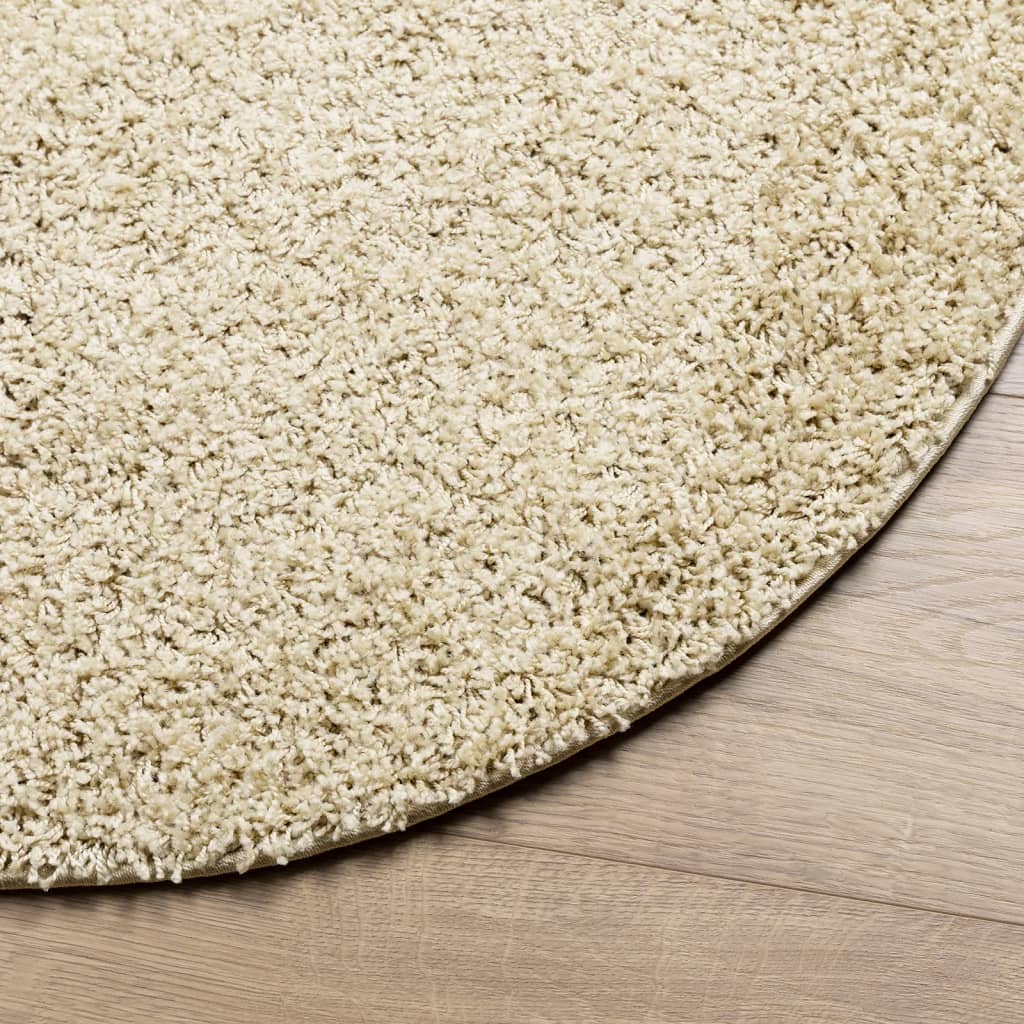 Tappeto Shaggy PAMPLONA a Pelo Lungo Moderno Oro Ã˜ 200 cm