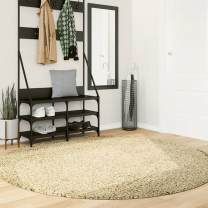 Tappeto Shaggy PAMPLONA a Pelo Lungo Moderno Oro Ã˜ 200 cm