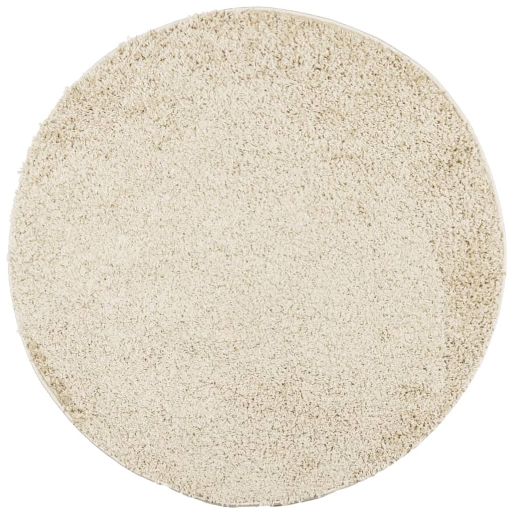 Tappeto Shaggy PAMPLONA a Pelo Lungo Moderno Oro Ø 240 cm
