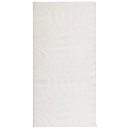 Tappeto IZA a Pelo Corto Aspetto Scandinavo Crema 100x200 cm
