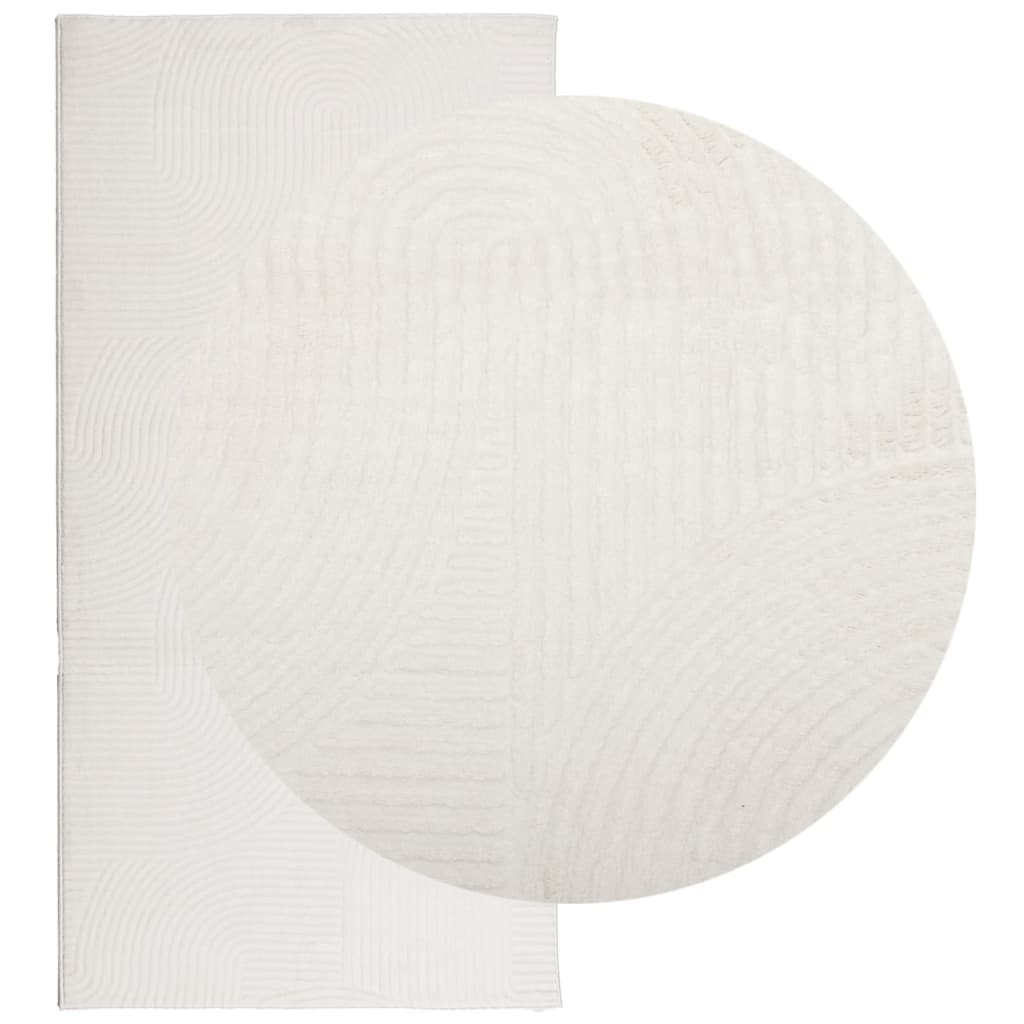 Tappeto IZA a Pelo Corto Aspetto Scandinavo Crema 100x200 cm