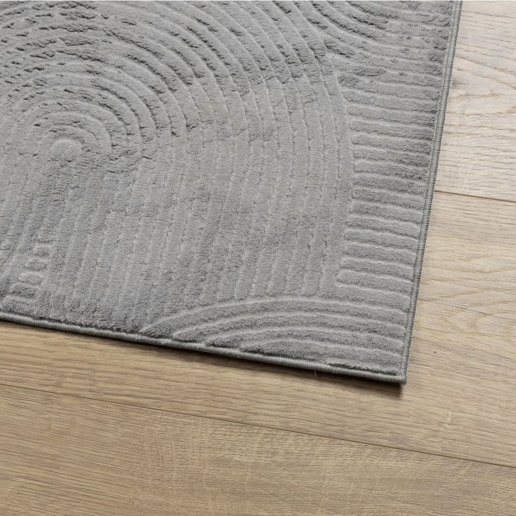 Tappeto IZA a Pelo Corto Aspetto Scandinavo Grigio 80x150 cm