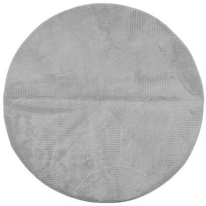 Tappeto IZA a Pelo Corto con Aspetto Scandinavo Grigio Ã˜ 200 cm