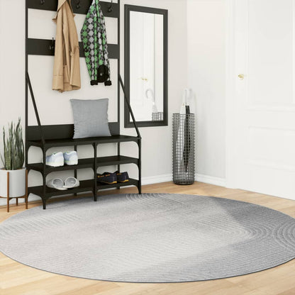 Tappeto IZA a Pelo Corto con Aspetto Scandinavo Grigio Ã˜ 200 cm