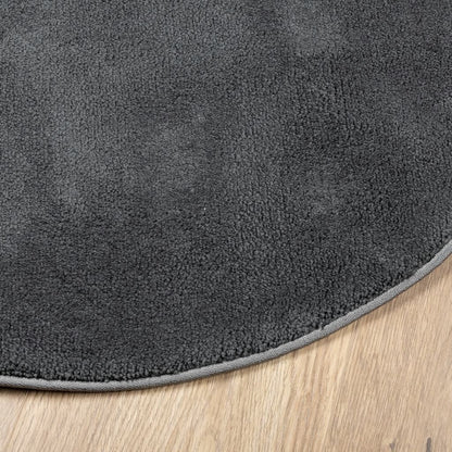 Tappeto OVIEDO a Pelo Corto Antracite Ã˜ 120 cm