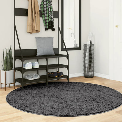 Tappeto OVIEDO a Pelo Corto Antracite Ã˜ 160 cm