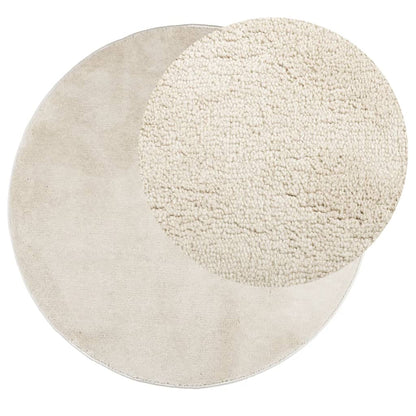 Tappeto OVIEDO a Pelo Corto Beige Ã˜ 120 cm
