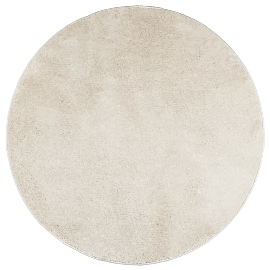 Tappeto OVIEDO a Pelo Corto Beige Ã˜ 200 cm