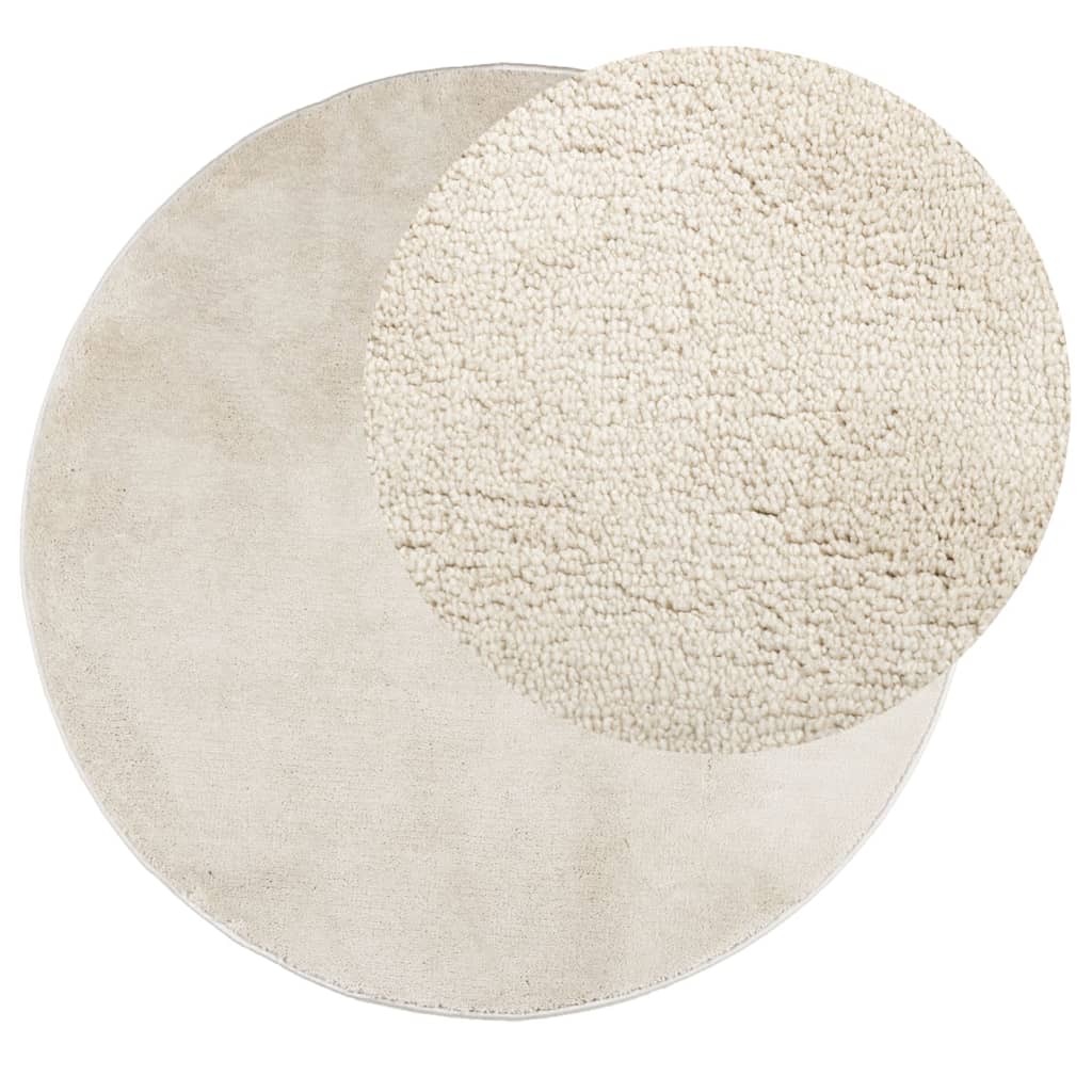 Tappeto OVIEDO a Pelo Corto Beige Ã˜ 200 cm