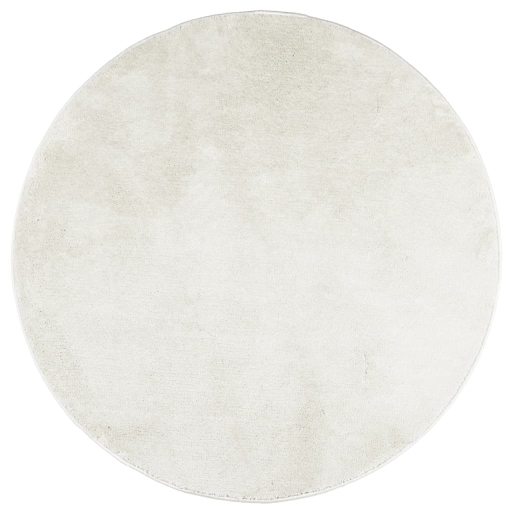 Tappeto OVIEDO a Pelo Corto Crema Ã˜ 120 cm