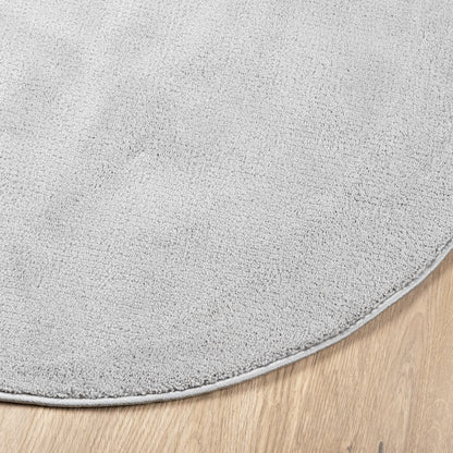 Tappeto OVIEDO a Pelo Corto Grigio Ø 200 cm
