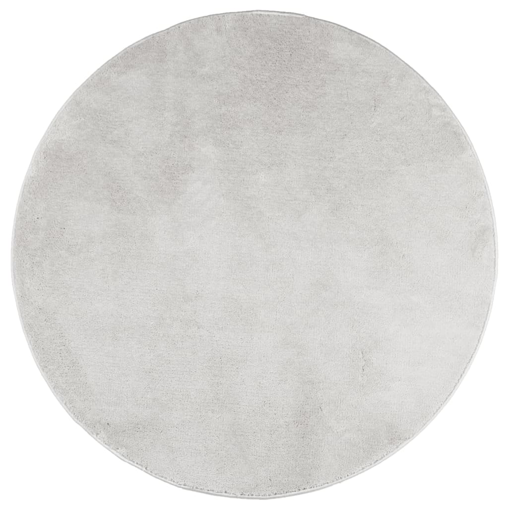 Tappeto OVIEDO a Pelo Corto Grigio Ø 280 cm