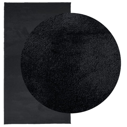 Tappeto OVIEDO a Pelo Corto Nero 80x150 cm