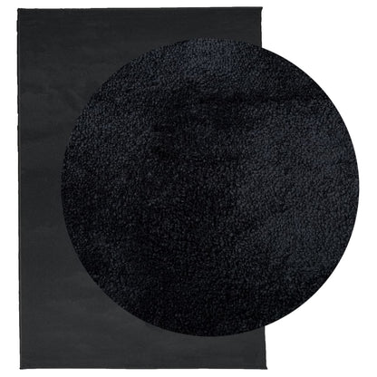 Tappeto OVIEDO a Pelo Corto Nero 140x200 cm