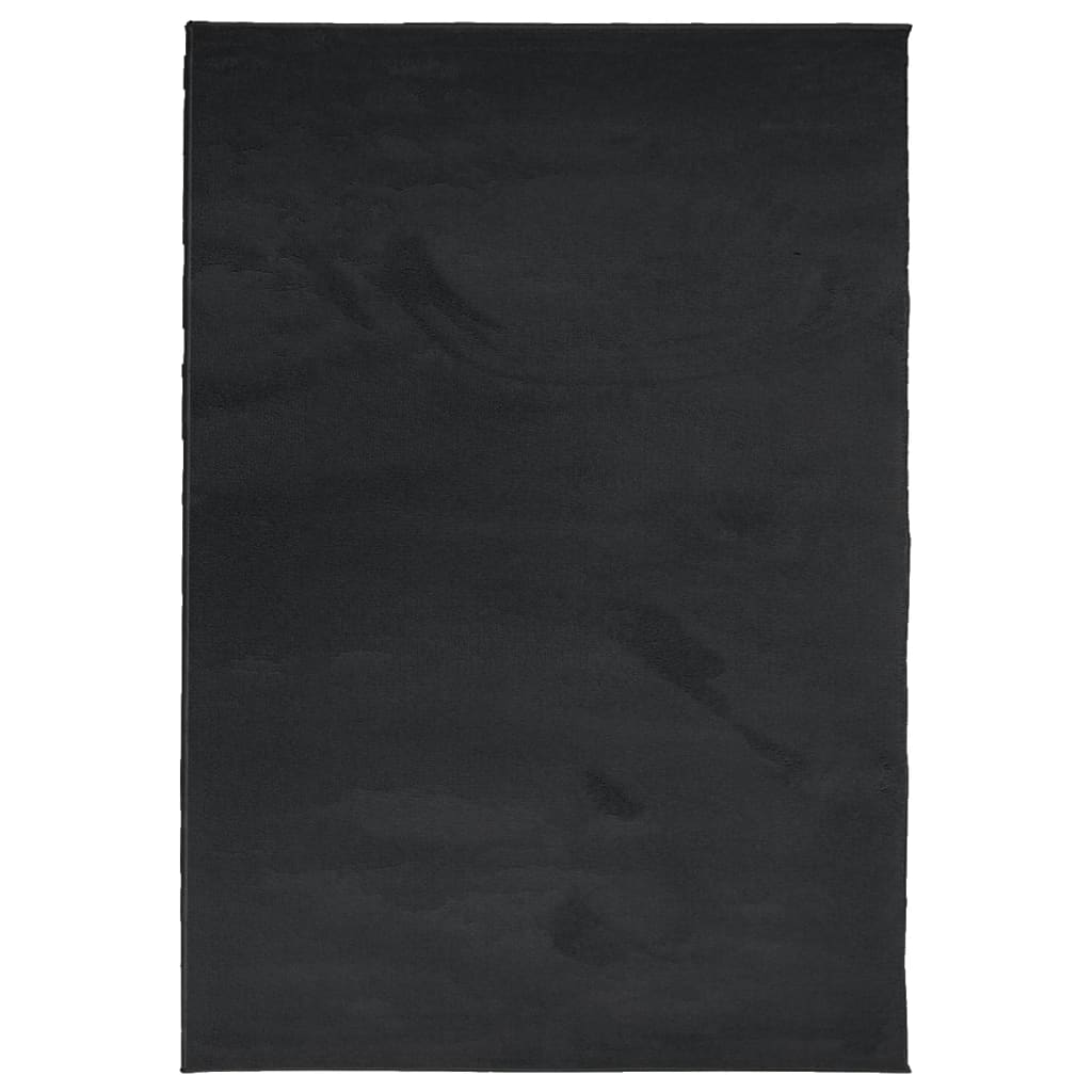 Tappeto OVIEDO a Pelo Corto Nero 160x230 cm