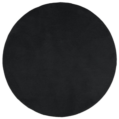 Tappeto OVIEDO a Pelo Corto Nero Ã˜ 120 cm