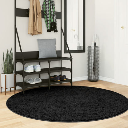 Tappeto OVIEDO a Pelo Corto Nero ÃƒËœ 160 cm