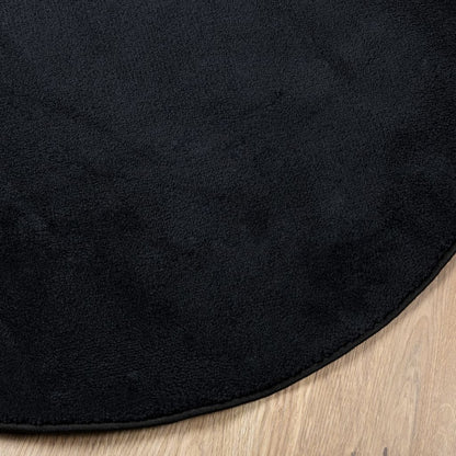 Tappeto OVIEDO a Pelo Corto Nero Ã˜ 200 cm