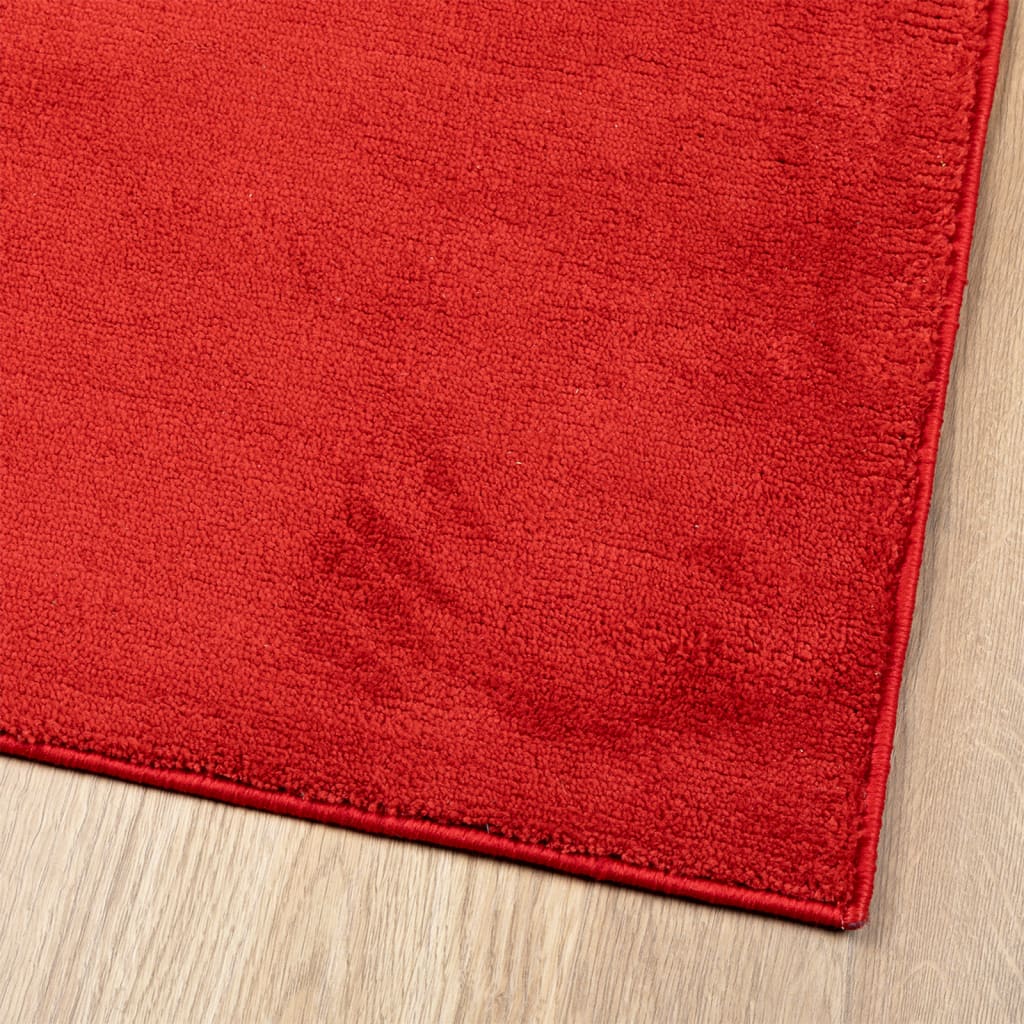 Tappeto OVIEDO a Pelo Corto Rosso 60x110 cm