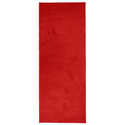 Tappeto OVIEDO a Pelo Corto Rosso 80x200 cm