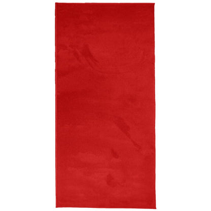 Tappeto OVIEDO a Pelo Corto Rosso 100x200 cm