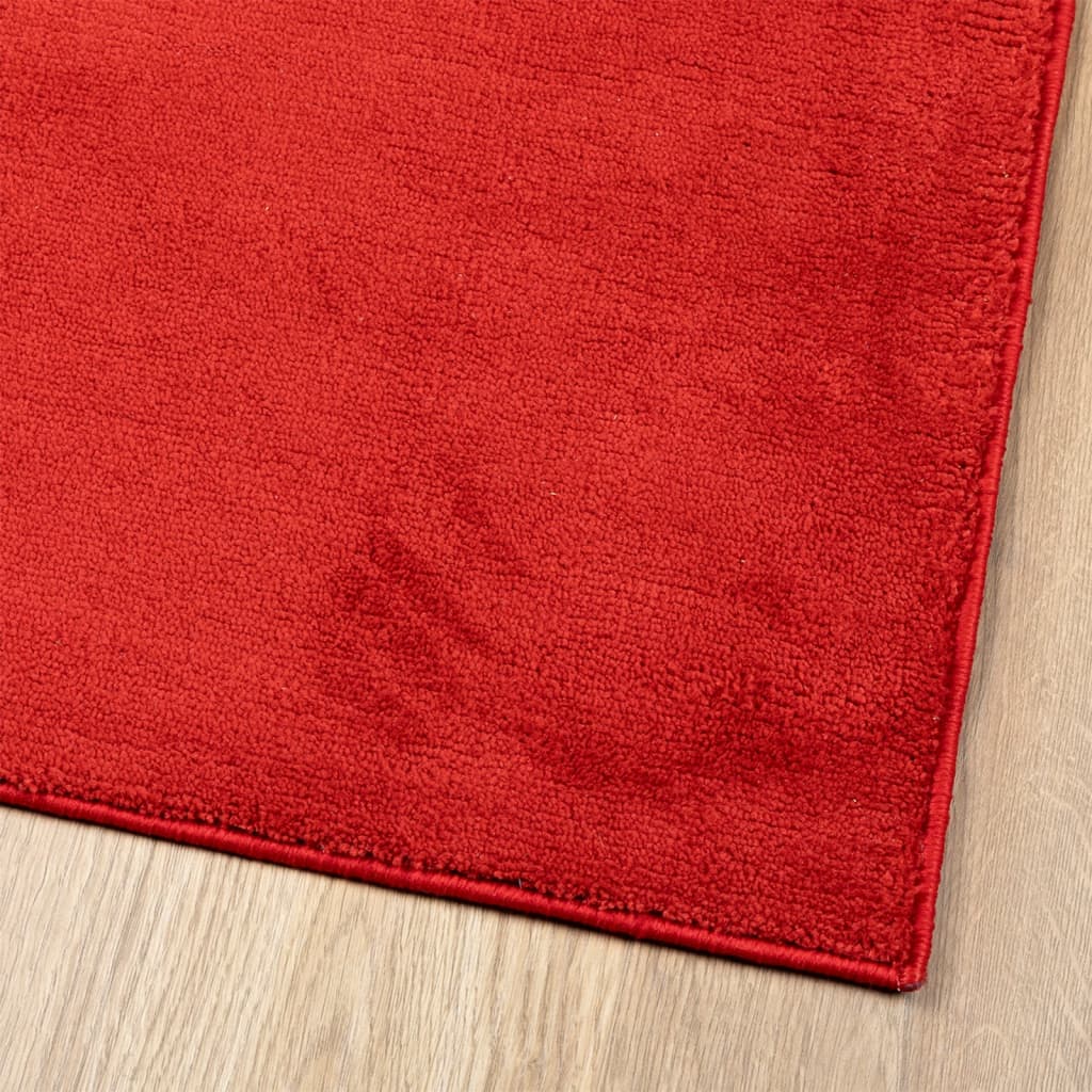 Tappeto OVIEDO a Pelo Corto Rosso 100x200 cm