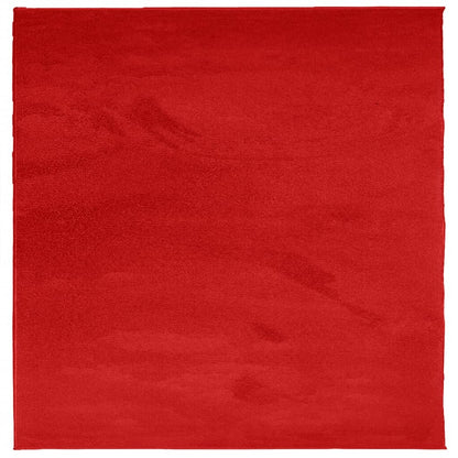Tappeto OVIEDO a Pelo Corto Rosso 240x240 cm