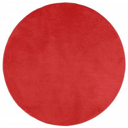 Tappeto OVIEDO a Pelo Corto Rosso Ø 200 cm