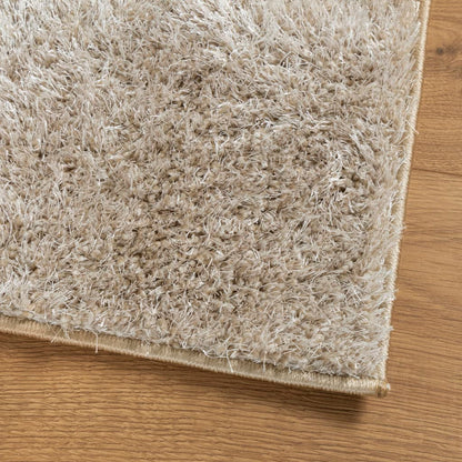 Tappeto a Pelo Lucido Lungo ISTAN Effetto Beige 200x280 cm