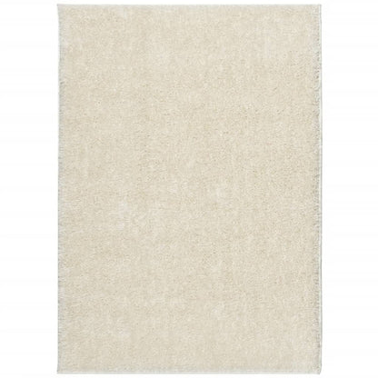 Tappeto a Pelo Lucido Lungo ISTAN Effetto Crema 200x280 cm