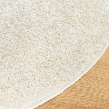 Tappeto a Pelo Lucido Lungo ISTAN Effetto Crema Ã˜ 160 cm