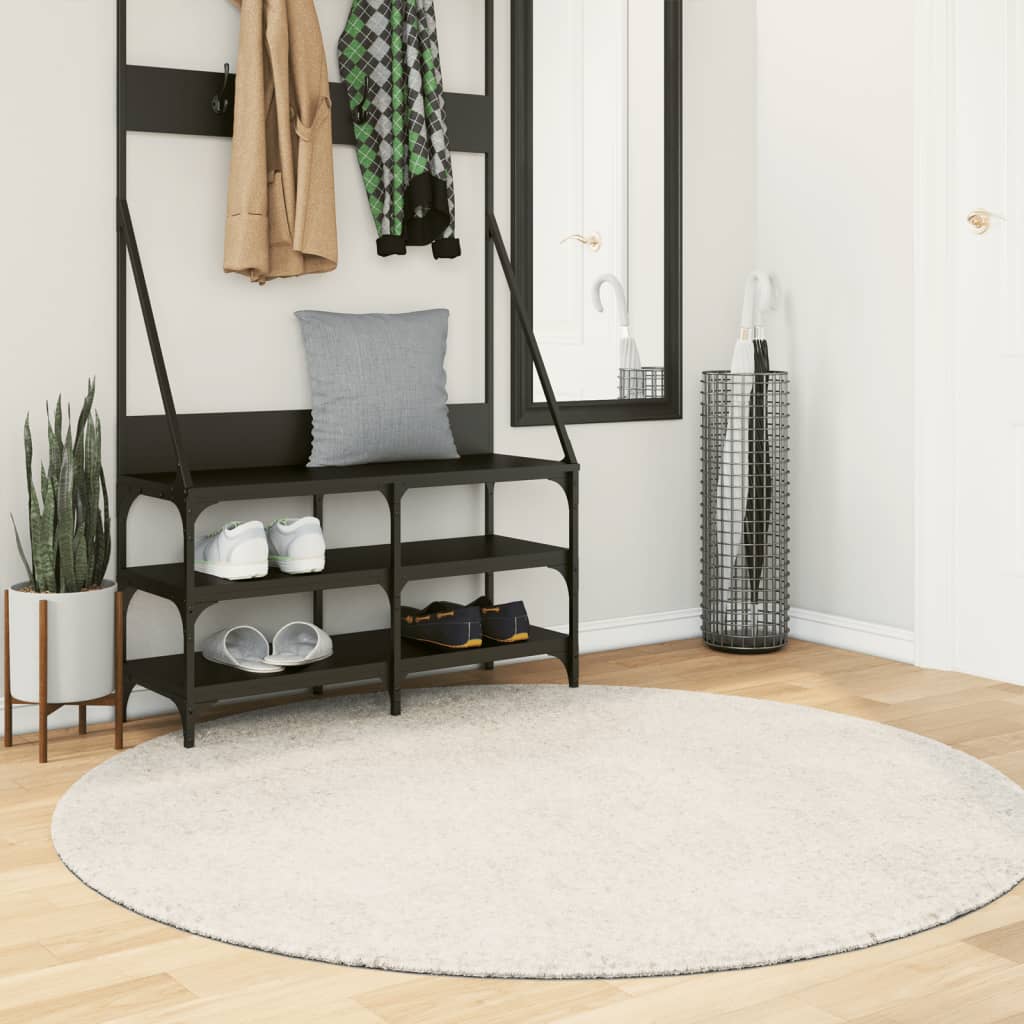 Tappeto a Pelo Lucido Lungo ISTAN Effetto Crema Ã˜ 160 cm